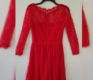 Juicy Couture Red Lace Dress